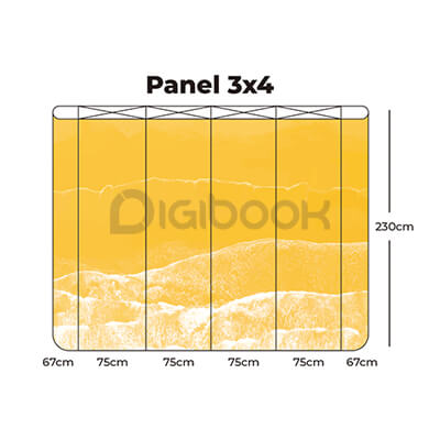 Backdrop Portable Display 3x4m 1 Digibook Promotion