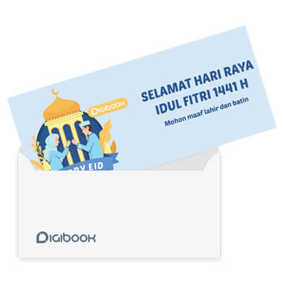 Paket Kartu Ucapan Lebaran Dan Amplop Digibook Promotion