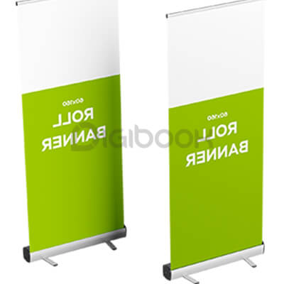 Paket Roll Up Banner 60x160cm Indoor 1 Digibook Promotion