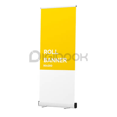 Paket Roll Up Banner 80x200cm Outdoor 1 Digibook Promotion