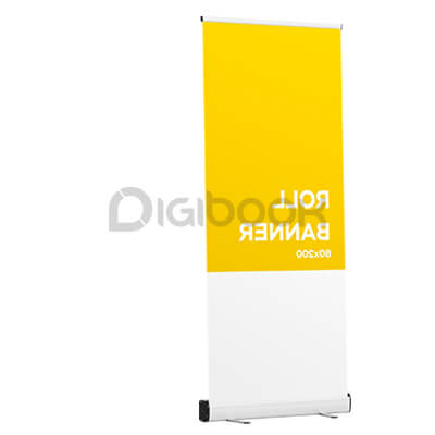 Paket Roll Up Banner 80x200cm Outdoor 2 Digibook Promotion