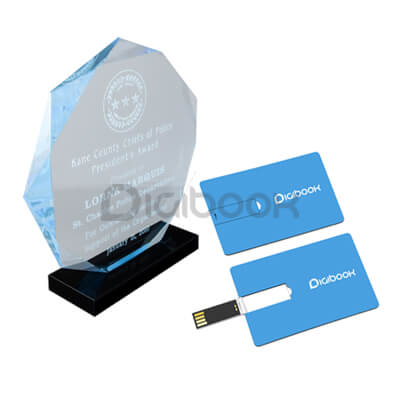 Piala Akrilik Warna Dan Print UV Digibook Promotion