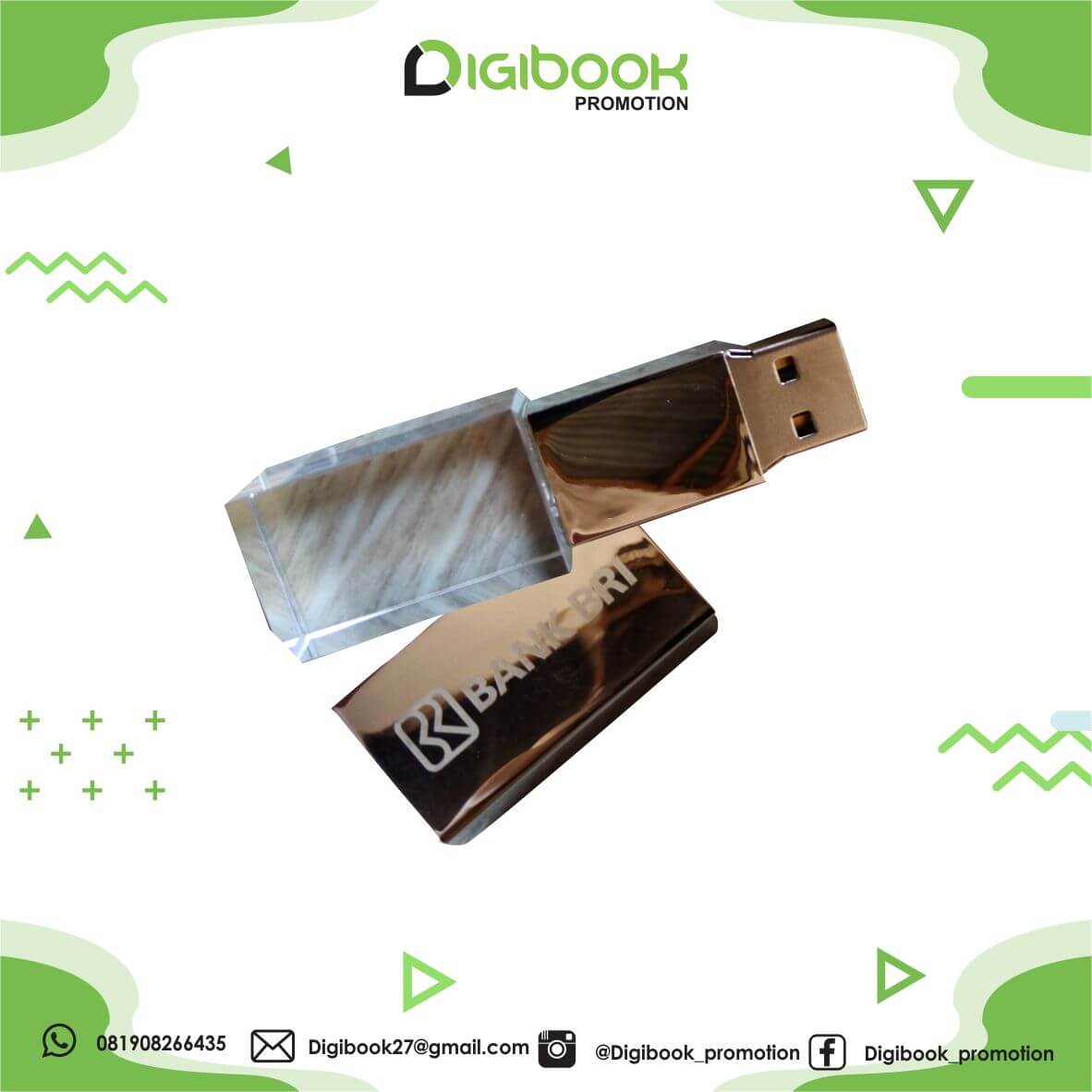 Portofolio Flashdisk Akrilik Atau Kristal Digibook Promotion