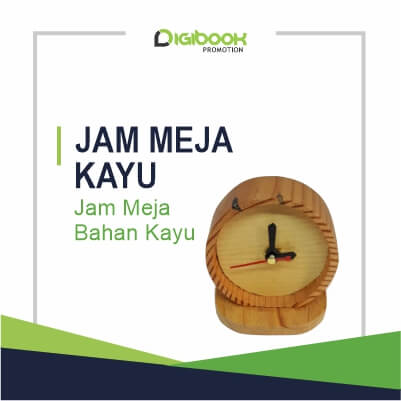 Produk Jam Meja Kayu Digibook Promotion