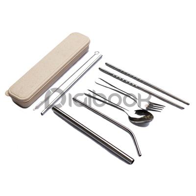 Stainless Straw Set Lengkap Digibook Promotion